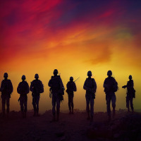 military veteran hardhat portrait